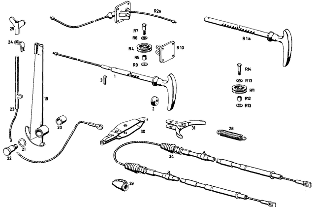 1804200585 - : Brake Cable, Front for Mercedes-Benz Image