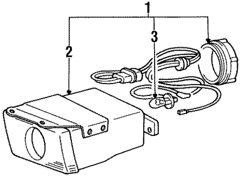 Fog Lamps for 1991 Mitsubishi Galant #0