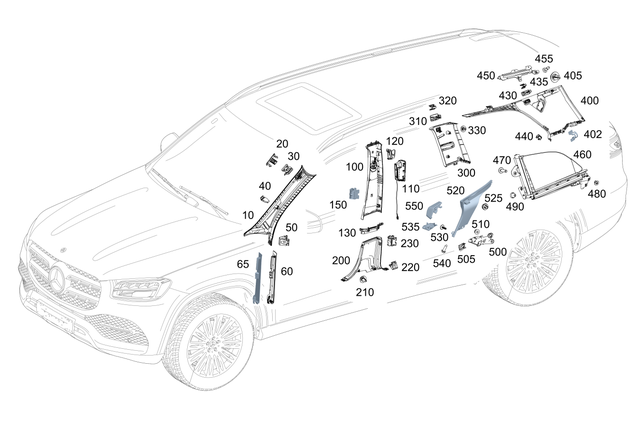 999910870 - Interior Trim/Exterior Detachable Parts: Fastening Clip for Mercedes-Benz: 350SD, E350, EQE 350, EQE 350 SUV, EQE 350+, EQE 350+ SUV, EQE 500, EQE 500 SUV, EQE AMG, EQE AMG SUV, EQS 450, EQS 450 SUV, EQS 450+, EQS 450+ SUV, EQS 580, EQS 580 SUV, EQS AMG, GLE350, GLE450, GLE450e, GLE53 AMG, GLE580, GLE63 AMG S, GLS450, GLS580, GLS63 AMG, Maybach EQS 680 SUV, Maybach GLS600, Maybach S580, Maybach S680, S500, S580, S580e, S63 AMG E Performance Image image