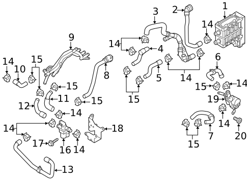 Hoses & Lines for 2017 Audi A3 Sportback e-tron #0