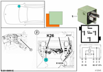 61368373700 - Vehicle Electrical System: Relay, Make Contact, White Green for BMW Image
