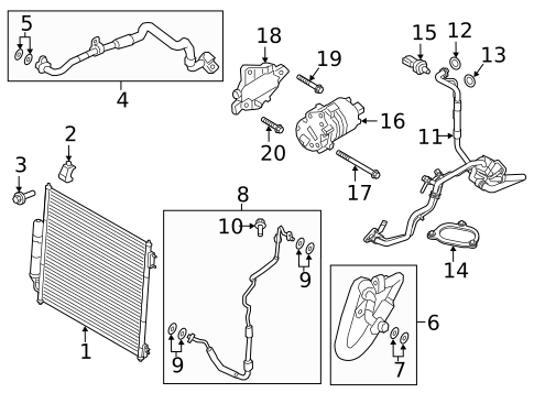 Condenser, Compressor & Lines for 2020 Land Rover Defender 110 #3