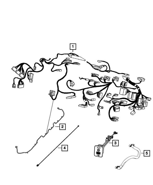 68101116AE - : Instrument Panel Wiring for Mopar Image