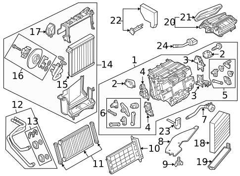 HVAC Case for 2016 Audi A8 Quattro #0