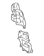 4H0898965 - HVAC: Adjust Motor Mount Kit for Audi: A6, A6 Quattro, A7 Quattro, A8 Quattro, RS7, S6, S7, S8 Image