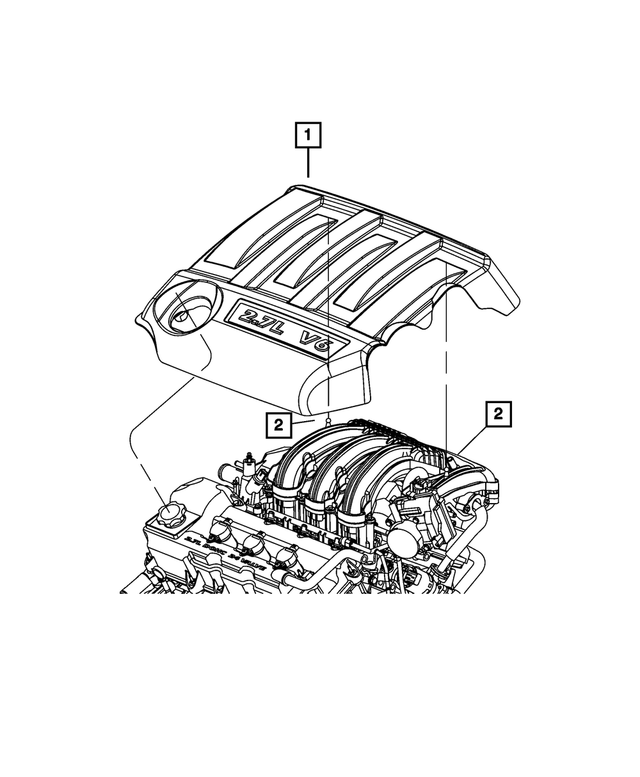 4891749AB - : Engine Cover for Mopar Image