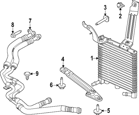 Engine Oil Cooler for 2024 Ford Mustang #1