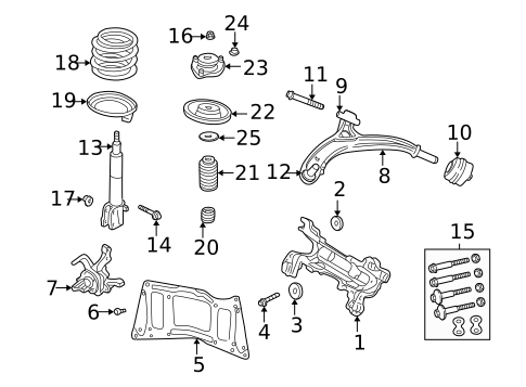 Suspension, Springs & Related Components for 2006 Dodge Grand Caravan #0