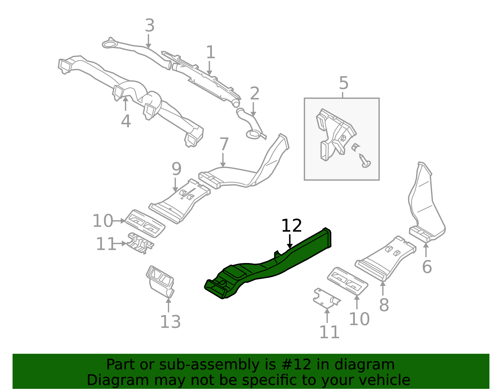 2008-2009 Kia Amanti Center Duct 97020-3F101 | OEM Parts Online