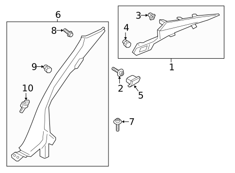 Interior Trim - Quarter Panels for 2019 Lincoln Continental #0