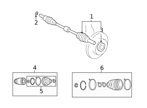Drive Axles for 2011 Mazda CX-7 #2
