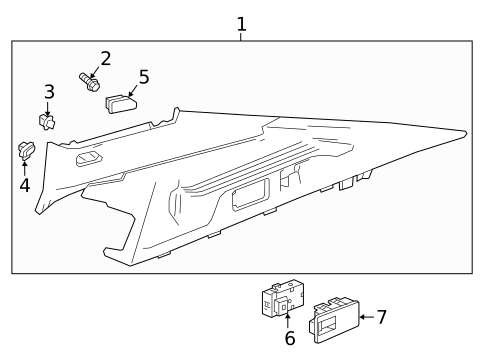 Interior Trim - Quarter Panels for 2018 Buick Regal Sportback #0