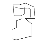 6877030140 - Body: Lower Hinge for Lexus: GS300, GS350, GS430, GS450h, GS460, LS460, LS600h Image