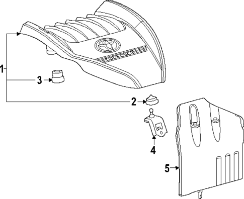 Engine Appearance Cover for 2025 Toyota Grand Highlander #0