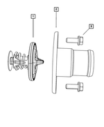 6101982 - Cooling: Hex Head Screw And Washer for Chrysler: 300, Aspen | Dodge: Challenger, Charger, Durango, Journey, Magnum, Ram 1500, Viper | Jeep: Commander, Grand Cherokee, Grand Cherokee L, Grand Wagoneer, Wagoneer, Wrangler | Ram: 1500, 1500 Classic, 2500, 3500 | SRT: Viper Image