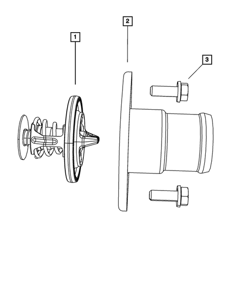 Water Pump and Related Parts for 2011 Ram 2500 #1