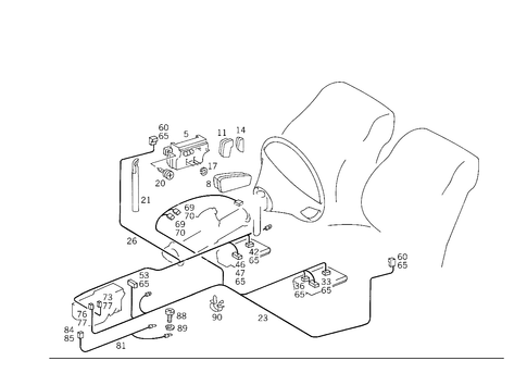 Electric Seat Adjuster for 1992 Mercedes-Benz 400E #1