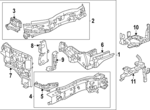 606353A2A00ZZ - : Lower Support for Honda: CR-V Image
