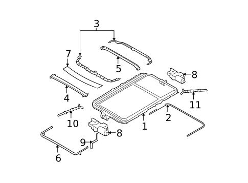 Sunroof for 2008 BMW 535xi #2