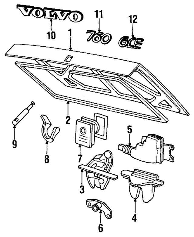 1380350 - : Trunk Lock Actuator Motor for Volvo Image