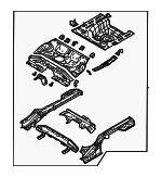 65500AA041 - Body: Floor Pan Assembly for Hyundai Image