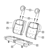 1VB88JXWAA - Interior Trim: Headrest Sleeve, Non-locking for Mopar Image