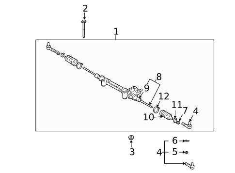 Steering Gear & Linkage for 2006 Lexus GX470 #0