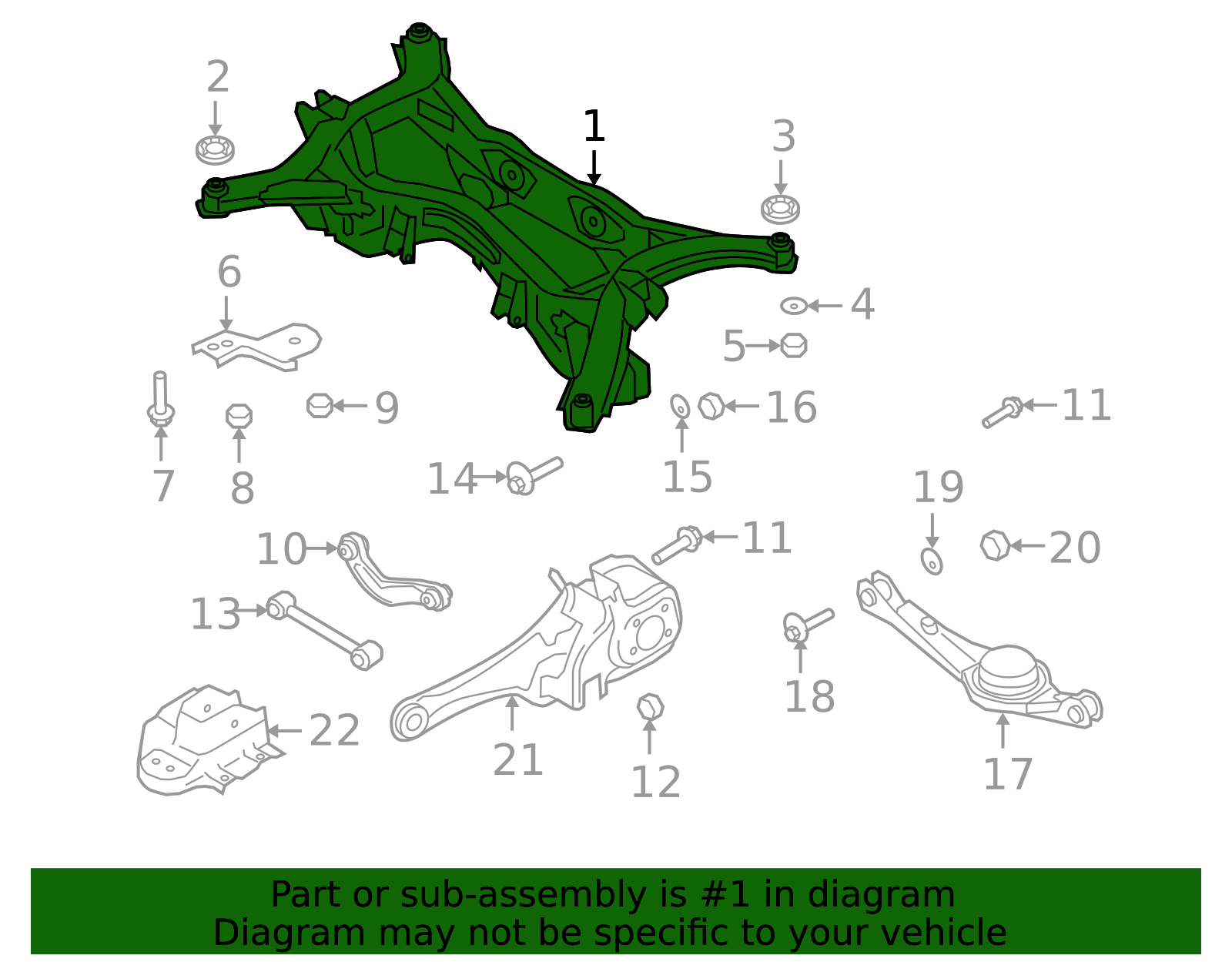 2007-2015 Mazda CX-9 Cross-Member TE71-28-80X | OEM Parts Online