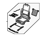 24450063 - Body: Seat Frame for Saab: 9-3, 9-3X Image