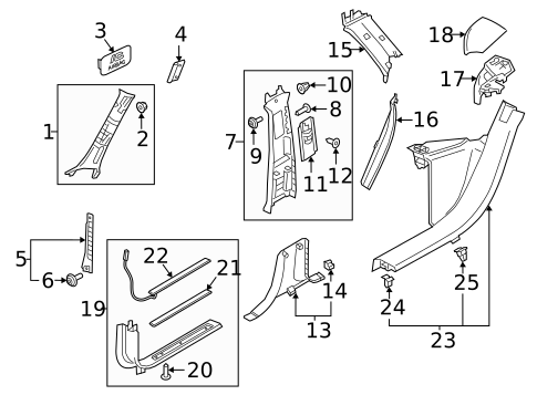 Interior Trim - Pillars for 2019 Volvo XC60 #0