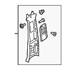 32314857 - : Upper Center Pillar Trim for Volvo: XC60 Image