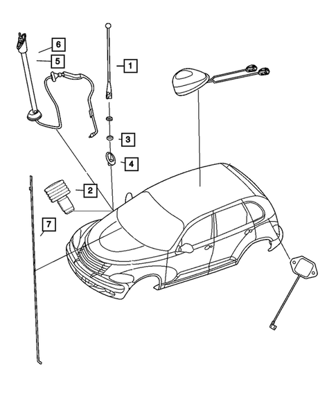 Radio, Antenna, Speakers, DVD, and Video systems for 2008 Chrysler PT Cruiser #0