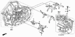 24201RAP010 - Transmission - Manual: FORK, FIFTH-REVERSE GEARSHIFT for Honda Image