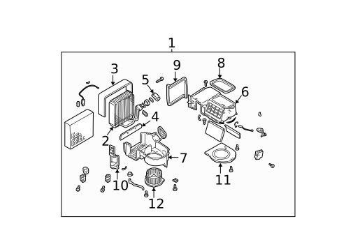 Blower Motor & Fan for 2004 Subaru Outback #0