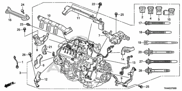 Engine Wire Harness (1) for 2011 Acura TL #0