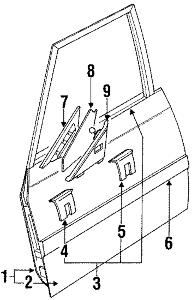 757321286002 - : Body Side Molding for Toyota Image