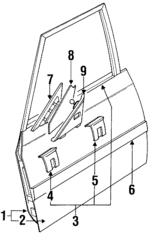 670021A141 - Body: Door Shell for Toyota Image