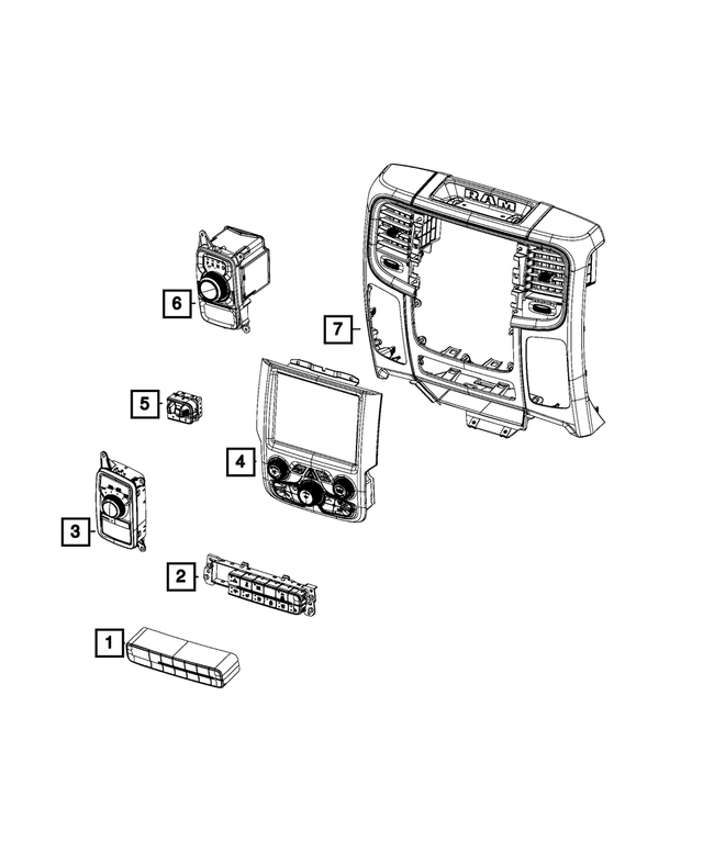 1UJ97DX9AL - Electrical: Center Stack for Mopar Image