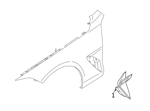 Exterior Trim - Fender for 2024 BMW M8 #0