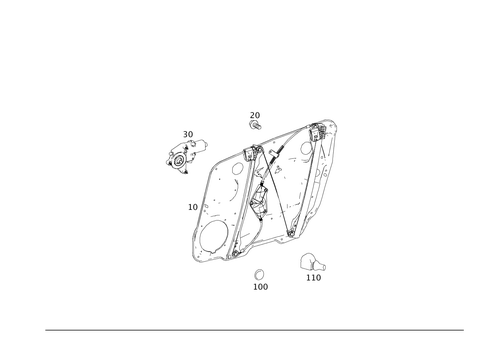 Window Regulator for 2007 Mercedes-Benz R350 #0
