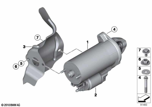 Starter for 2005 BMW 750i #0