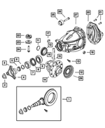5139144AC - Rear Wheel Drive; Differential and Drive Line: Ring And Pinion Gear Kit for Chrysler: 300 | Dodge: Challenger, Charger, Magnum Image