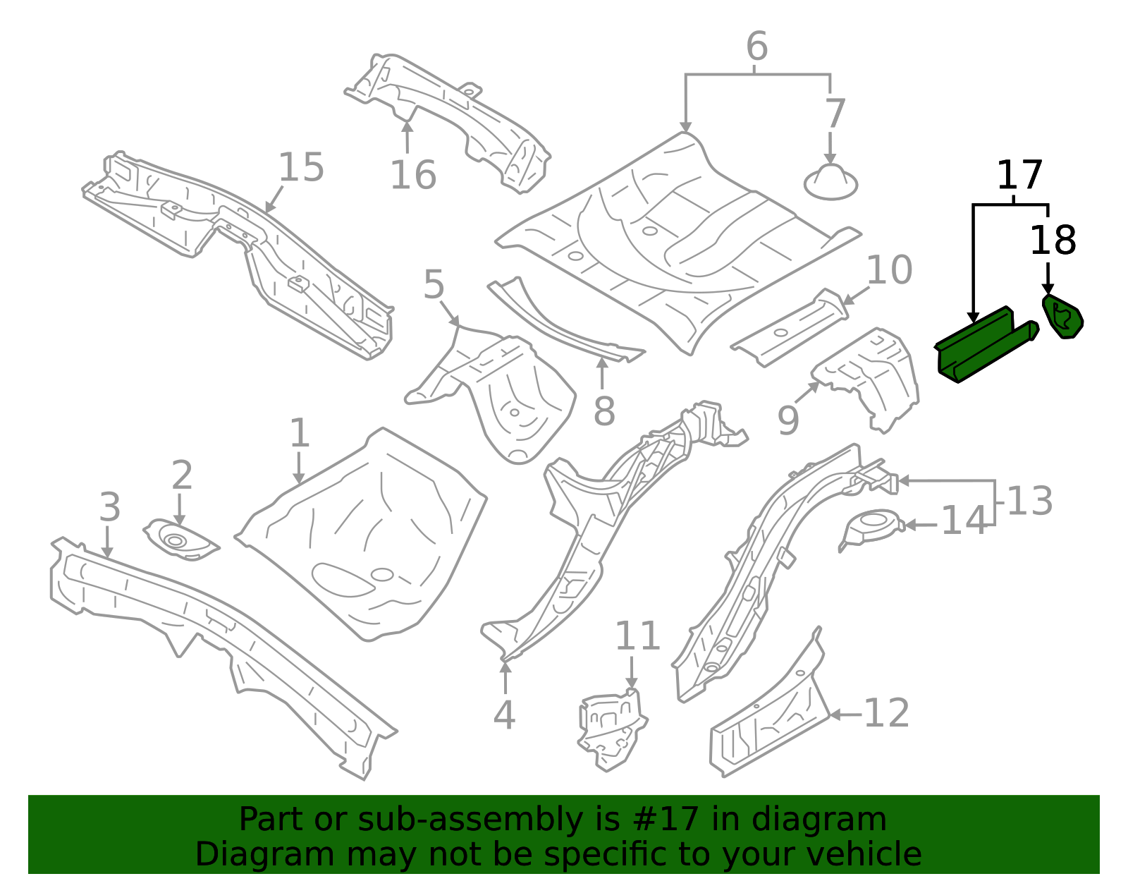 2013-2025 Toyota Rail End SU003-01345 | MotorMotor