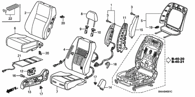 Front Seat (R.) (1) for 2006 Honda Civic #0