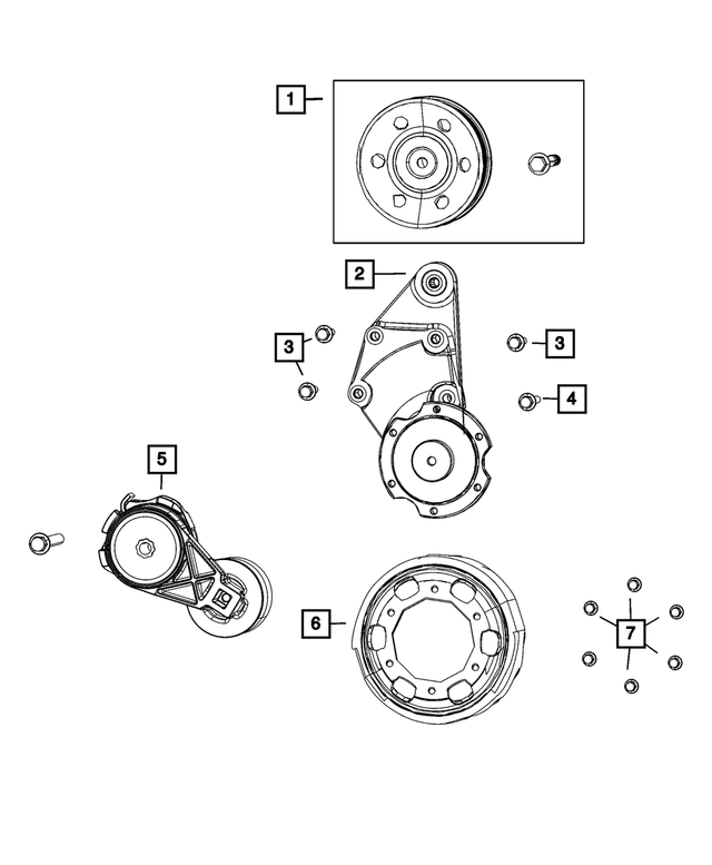 68005469AA - Cooling: Hex Bolt for Mopar Image
