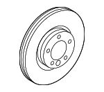 LR161912 - Brakes: Rotor for Land Rover: Discovery Sport, Range Rover Evoque Image