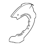 LR118811 - Brakes: Splash Shield for Land Rover: Discovery Sport, Range Rover Evoque Image