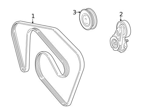 Belts & Pulleys for 2005 Mercury Montego #0