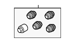 T2R36335 - Tire &amp; Wheel: Wheel Lock Set for Jaguar Image