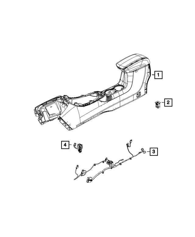 68396088AB - Electrical: Console Wiring for Mopar Image